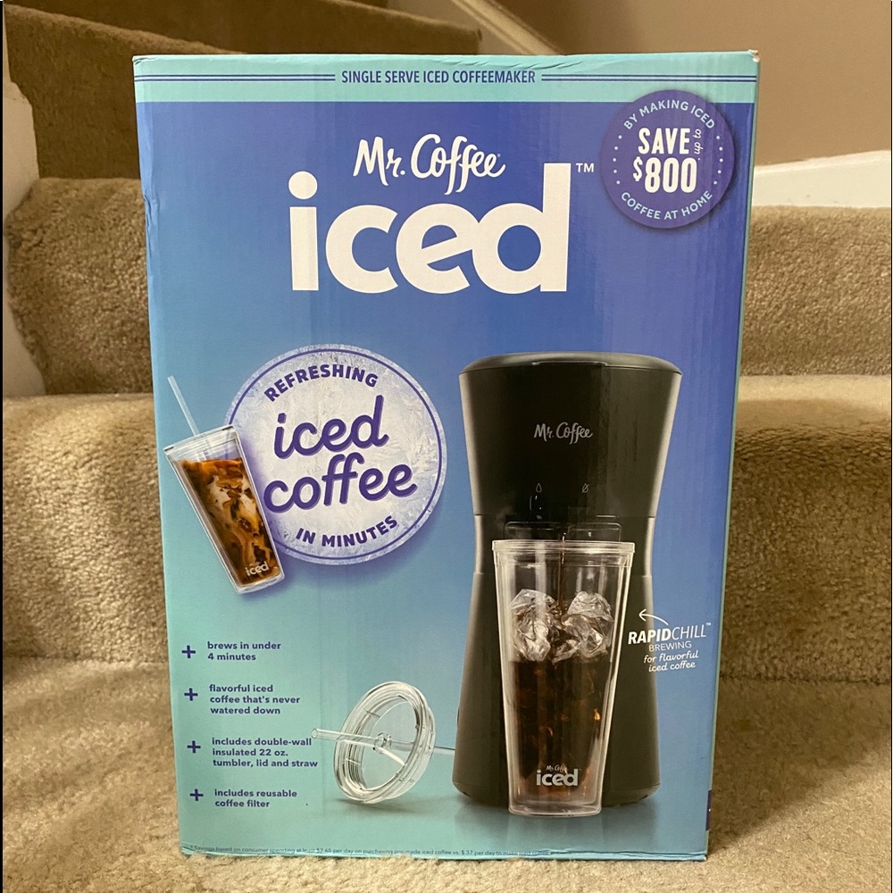 Mr. Coffee Iced Coffee Maker Reusable Tumbler NEW - Picture 3 of 11